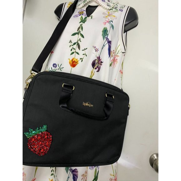 Kipling w/Customized Appliqués Large Blue Tote Bag - Picture 10 of 13